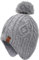 Foruhoo Jungen Mütze Strickmütze Beanie, Jungen Wintermütze Hut mit Fleecefutter(Grau,53cm)