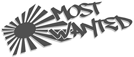 Decus Shop Most Wanted Rising Sun XXL 1408 (grau) // Sticker OEM JDM Style Aufkleber