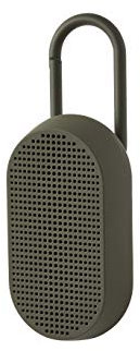 Lexon MINO T Water-resistant Bluetooth® Speaker with Carabiner - Khaki