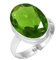 Jeweloporium 925 Sterling Silber Ringe für Damen Grün Peridot-Quarz mit Stein Mode Silber Ringe Größe 57(18.1) Freundschaftstag Geschenk Boho Schmuck