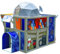 KidKraft Nerf Geo Strike Headquarters Wooden Playhouse for Kids, Outdoor Play House with Nerf Targets for Children, P280121E
