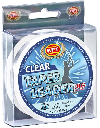 WFT Taper Leader 0,26-0,57 Clear 5x15m