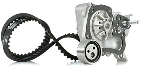 RIDEX 3096W0317 Bomba de agua + kit de correa de distribución mecánico con bomba de agua Compatible con RENAULT Clio 1 B/C57, 5/357