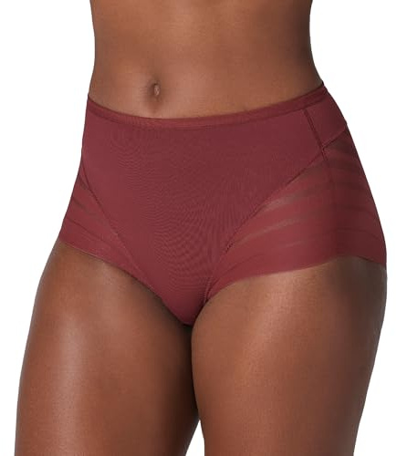 Leonisa Culotte Gainante Classique avec Contrôle du Ventre et Bandes de Tulle - Individuel ou Lot de 2