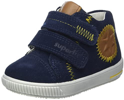 Superfit Baby-Jungen Moppy Lauflernschuh, BLAU/BRAUN 8010, 20 EU