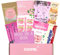Coffret cadeau pour femme avec sels de bain, masques et nourriture pour une journée de détente au spa à la maison.