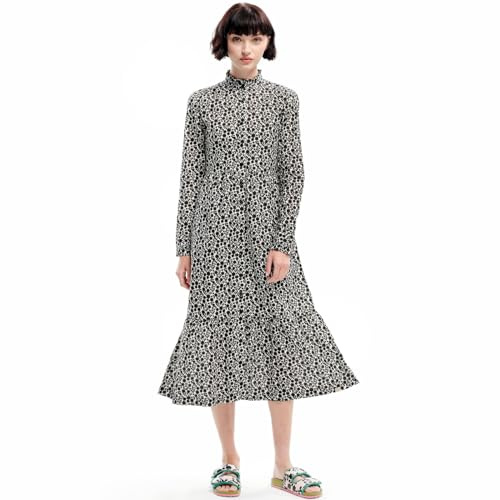 Regatta Womens Orla Kiely High Neck Button Up Maxi Dress - Midnight Floral - 16
