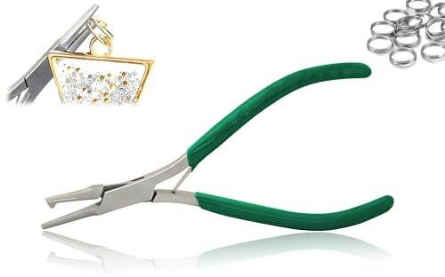 OdontoMed2011 Small Split Ring Plier - Dipped Handle 5 Inch Green Color PVC