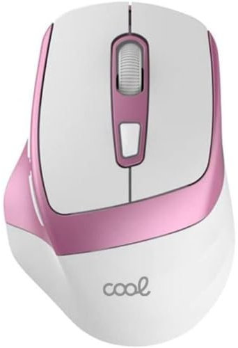 Souris sans Fil silencieuse Cool Ergonomic Rose/Blanc