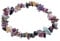 Lebensquelle Plus besonderes Splitterarmband | Handgefertigtes Elastisches Stretch Splitter Armband | Echter natürlicher Edelstein (Turmalin, bunt)
