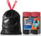OKKEAI Small Black Bin Liners 5L Bin Bags Pedal Waste Bags with Tie Handle Drawstring 40 Counts Mini Garbage Bags for Toilet,Bathroom,Office,Fit 3,4,5,6L Rubbish bin