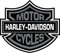Adesivo in vinile grigio Harley Davidson, 10 cm x 9 cm (altezza x larghezza x altezza)