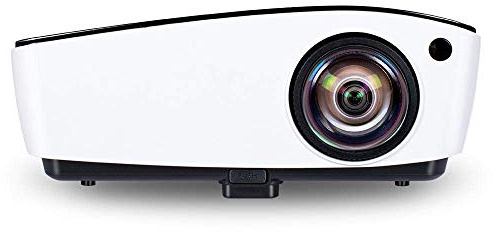 Mini Projector LED Video Projector DLP Projector 4000 Lumens 1024x768dpi for Home Theater Portable Projector (Color : Black Gold Size : One Size)(One Size White Silver)