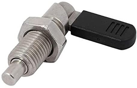 Fonowx 1x Rastbolzen Typ L Edelstahl Verschlussbolzen Feingewinde Silber, M12-5