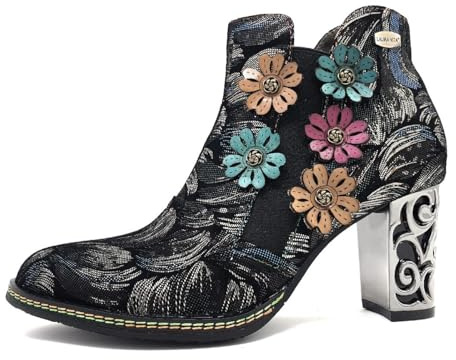 Laura Vita CX350-7A Damenschuhe Stiefeletten Blau Elegant