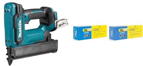 Makita DFN350Z Akku-Stauchkopfnagler 18V (ohne Akku, ohne Ladegerät) & TACWISE 1713 Stauchkopfnägel Brad Typ 18G /35 mm, verzinkt, 4.000 Stück