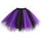 Dressever Damen Tüllrock 50er Rockabilly Petticoat Retro Tutu Ballet Cosplay Prom Abendkleider Anlass Schwarz Lila Medium