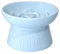 Koomuao Erhöhter Futternapf für Katzen, Keramik, Anti-Schling-Napf für Katzen/kleine Hunde, langsamer Futternapf für Katzen, 300 ml (blau)