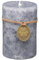 Stumpenkerze Trendkerze marmoriert durchgefärbt (60 x 90 mm, Anthrazit)