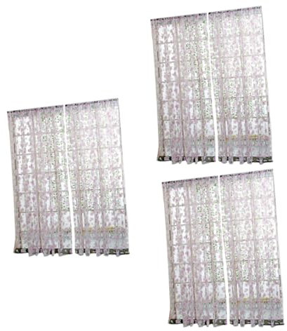 HOMSFOU 3st Vorhänge Für Glastüren Store Fertiges Produkt