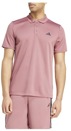 adidas Men's Train Essentials Polo Shirt, Preloved Crimson, S