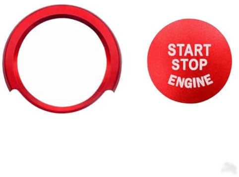 IPUDIS Auto Start Stop Engine Knopf Aufkleber Für BMW F20 F21 F30 F31 F10 Motorstartknopf Abdeckung Schmücken
