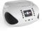 Auna Lettore CD Portatile, Boombox Bluetooth con Radio Dab+/FM/Web, CD/Mp3, Display Tft da 2,4, Altoparlanti da 3W, Batteria, Aux/USB, Bianco