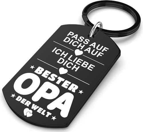 Allpeak Opa Geschenk, Geschenk für Opa - Kleine Glücksbringer Schlüsselanhänger Opa Geschenk Geburtstag, Opa Geschenk Weihnachten, Adventskalender Opa, Vatertagsgeschenk für Opa, Opa geschenk Vatertag