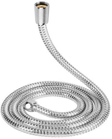 Edelstahl Brauseschlauch 63 Zoll Extra Lang Handbrause mit Verdrehschutz Universal Ersatz Chrom