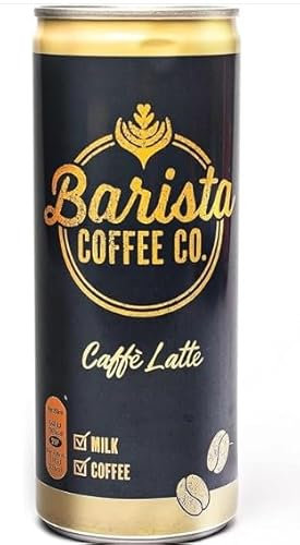 24 x Coffee Medium Roast Caffe Latte Iced Coffee Drink Tin Can 250ml Delicious Tasty And Twisty Treat Gift Hamper For Birthday,Christmas,Easter