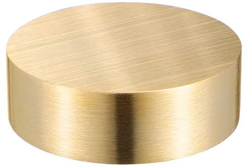 Anneome 4 Pack Paperweight Brass Chinese Calligraphy Practice Tool Desk Accessory Small Round Scale for Office Painting Writing Stationery