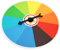 WOONEKY 1pc Turntable Puzzle Toys Trade Shows Prize Wheel Prize Wheel Tabletop Table Prize Wheel It to Win It Prize Wheel Game Prize Wheel Color Wheel Prizes for Colorful Plastic