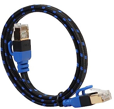 Artibetter 7 cavo patch di rete cavo ethernet Connettori portativi Gigabit cavo incrociato Connettori lunghi portativi Gigabit ethernet a doppia schermatura interruttore cavo LAN cavo di rete