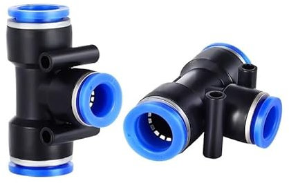 100pcs 50pcs PE Pneumatic Fittings Fitting T Type 3-way for 4mm 6mm 8mm 10mm Tee Tube Quick Connector Slip Lock(14mm(50pcs))