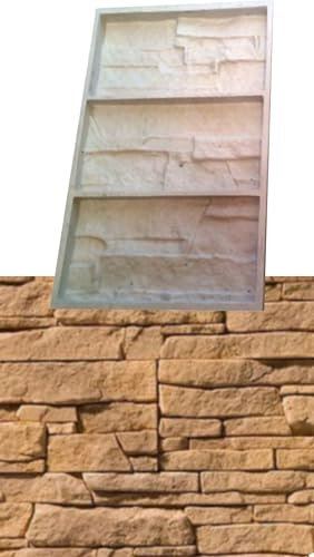 Molde Cactus - Efecto piedra roca revestimiento de pared yeso cemento molde de yeso efecto piedra natural moldes para piedra