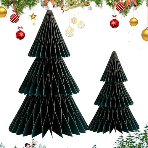 Árbol de Navidad de Papel – Centros De Mesa De Navidad de Papel, Decoraciones de árbol de Navidad de Papel, Árbol De Navidad de Papel De Oficina Vistaprint, Centro De Mesa Multicapa, Pequeño Árbol de
