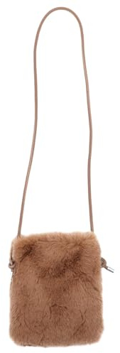 LALADEFIEE Plüsch-Umhängetasche Damen Handytasche Klein Für Handy Mit Moderater Kapazität Für Geldbörse Lippenstift Und Alltag Strand Party Shopping Dating