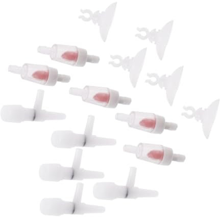 POPETPOP Aquarium Luftpumpe Teile 16 Stücke Luft Kit Ventile Und Saugnäpfe Für Fisch Tank Airline
