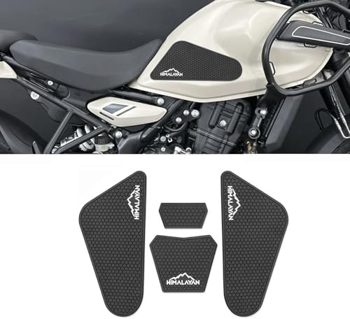 FOR VORILES Himalayan 450 2024 2025 Schwarz Gummi Sportlich Motorrad-Kraftstofftank-Aufkleber Aufkleber Motorrad-Aufkleber