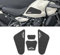 FOR VORILES Himalayan 450 2024 2025 Schwarz Gummi Sportlich Motorrad-Kraftstofftank-Aufkleber Aufkleber Motorrad-Aufkleber