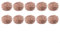 Lot de 10 éponges en cuivre pour nettoyage de buse et de scories de qualité professionnelle