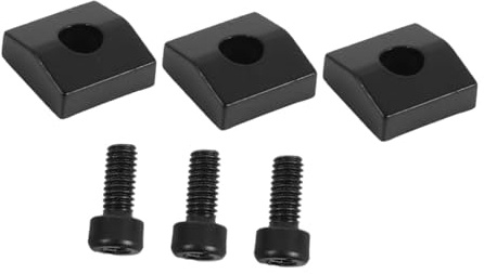 SUPVOX 3 Sets Electric Guitar Accessories Nuts Locking Nut System Musical Instrument Part Electric Guitar Part Iron Black