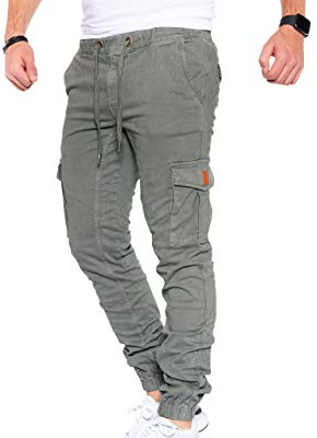 Styleko Cargohose Herren Cargohose aus Baumwolle Outdoorhose männer verwaschen Cargohose Chino Hose Sporthose Freizeithose Jogging treckking Casual Hose |6 Taschen 8001