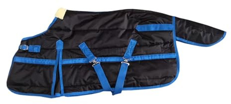 Baoblaze Pferdedecke, Weidedecke, Winddicht, warm, praktischer Pferdeschutz, Reitbekleidung, Regendecke, 90cm