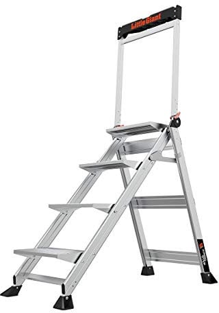 Jumbo Trittstufe mit Handlauf 4-stufig