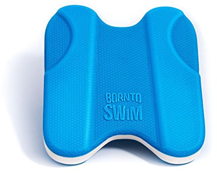 BornToSwim Pro Schwimmbrett Pullkick Pull Buoy und Kickboard Trainingshilfe für Kinder und Erwachsene, Blau, 30x27x4 cm
