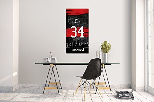 Wandtattoo Wandsticker Aufkleber Istanbul 34 Plaka Türkiye Grösse: 120 x 60 cm