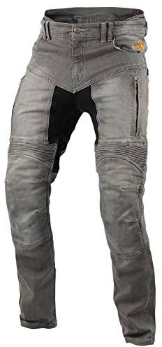 Trilobite Herren 661, Kevlarhose, Hose, Motorradjeans, Parado, Schutzartikel, hellgrau, 44