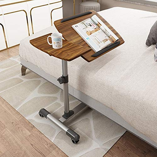 Höhenverstellbar Laptoptisch, Mobiler Betttisch Auf Rollen, Beistelltisch for Krankenbett, Pflegebett, Laptopständer, Computertisch, Multifunktionaler (Color : C)