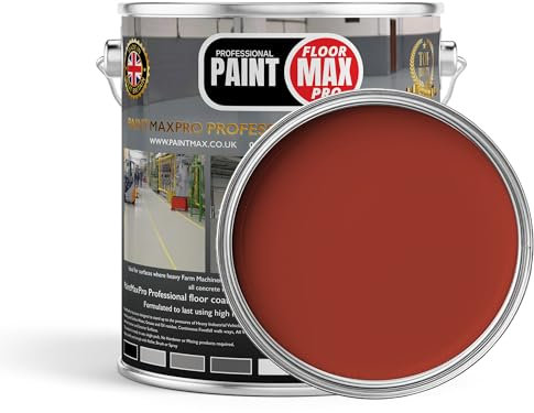 PaintMax Industrial PU150 Polyurethane Concrete Floor Paint Coating (Coral Red), 20 l (Pack of 1)